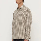 Eddie Check LS Shirt - White/Grey