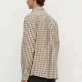 Eddie Check LS Shirt - White/Grey