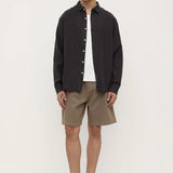 Everyday Linen LS Shirt - Black