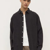 Everyday Linen LS Shirt - Black