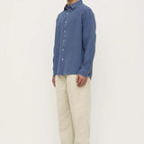 Everyday Linen LS Shirt - Ocean
