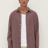 Everyday Linen LS Shirt - Plum