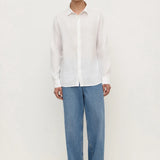 Everyday Linen LS Shirt - White