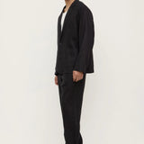 Fraser Linen Jacket - Black