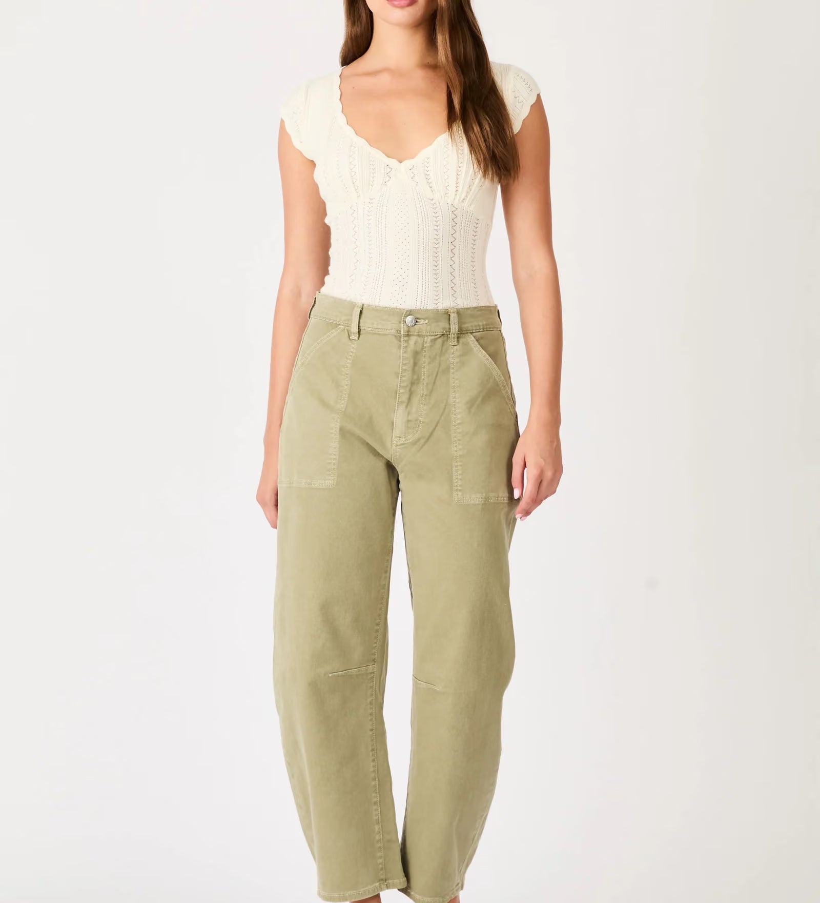 Gigi Barrel Drill - Summer Olive
