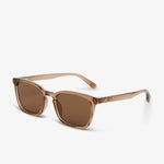 Brown sunglasses on a white background
