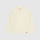 V Neck Jumper -Off White