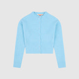 Fluffy Knit Cardigan - Blue