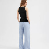 Button Knit Tank - Black