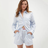 Cotton Short - Light Blue