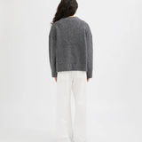V Neck Jumper -Charcoal