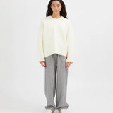 V Neck Jumper -Off White
