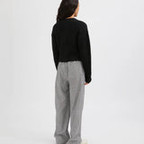 Fluffy Knit Cardigan - Black