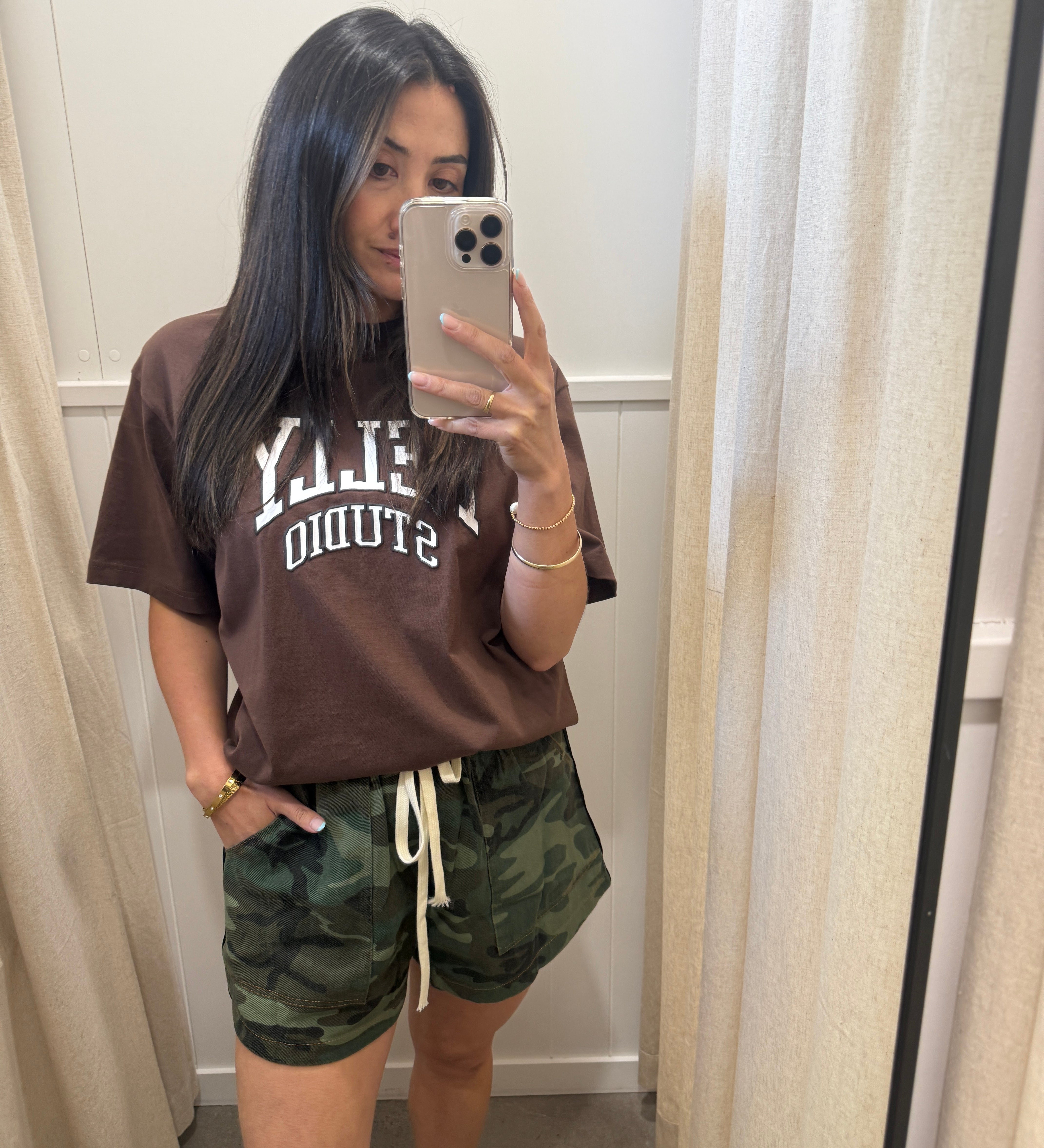 Dark Camo Stripe Shorts