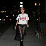 New York Logo Boxy Crop Tee - White