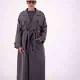 Serena Trench - Steel Grey
