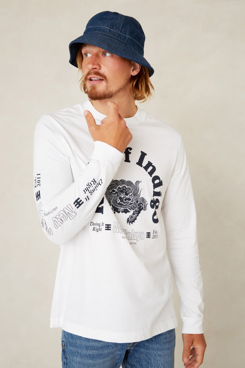 Conri L/S TShirt - White Shishi