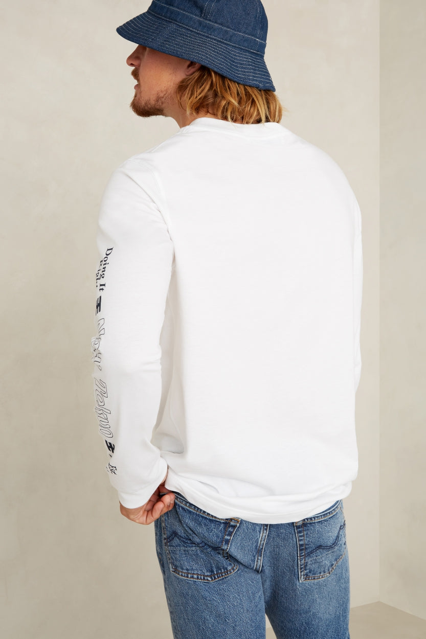 Conri L/S TShirt - White Shishi