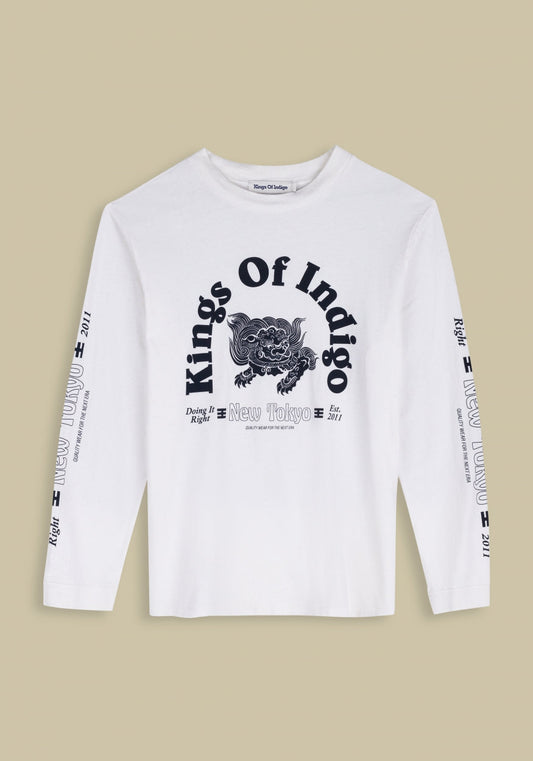 Conri L/S TShirt - White Shishi