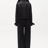 Koa Cropped Coat - Black