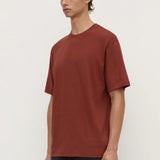 Knox Oversize Tee - Burnt Amber