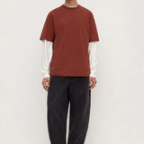 Knox Oversize Tee - Burnt Amber