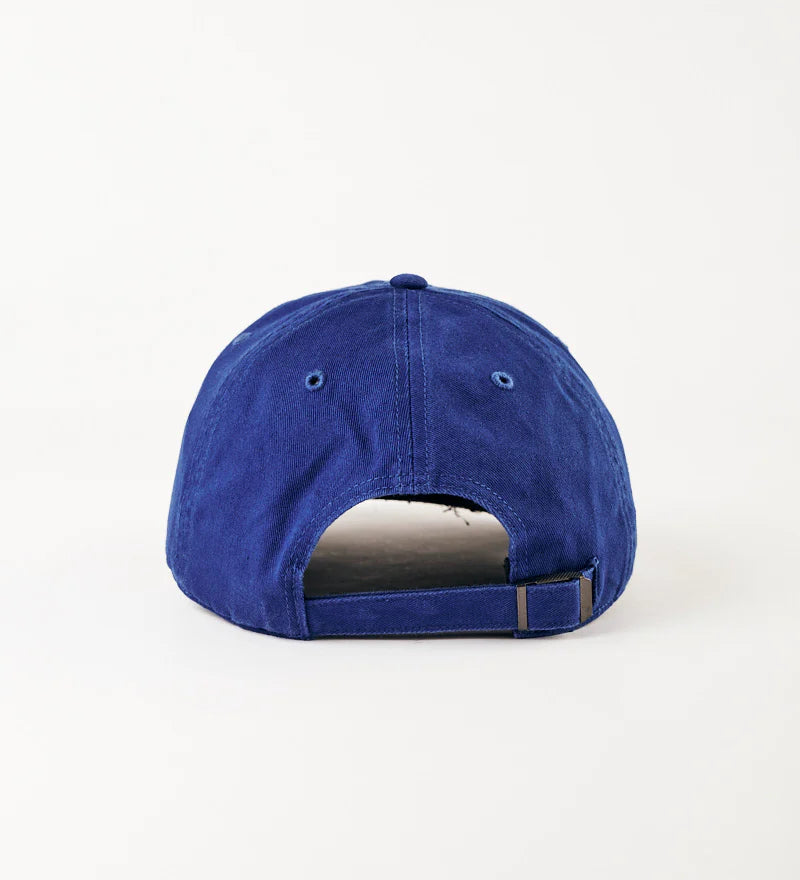 Blue cap on a white background