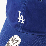 Blue cap with LA logo and '47' brand tag on a white background