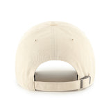Beige baseball cap on a white background