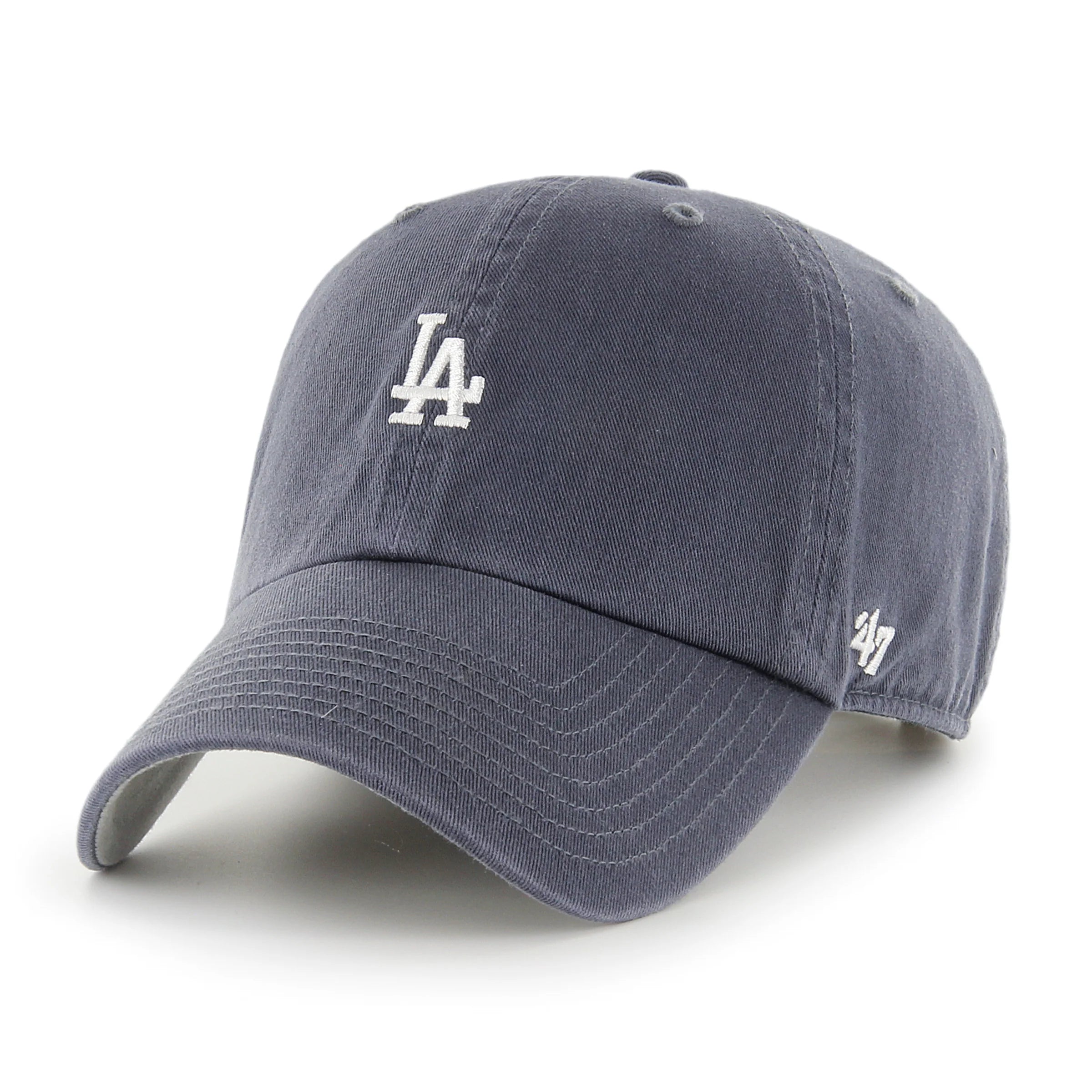 Navy blue cap with LA logo on a white background