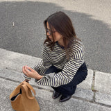 Athena Stripe LS - Black & White