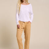 Luxe Linen Pant - Pale Mustard