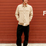 Quilted Cord Jacket - Sand