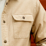 Quilted Cord Jacket - Sand
