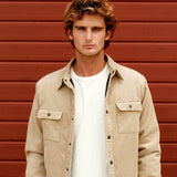 Quilted Cord Jacket - Sand
