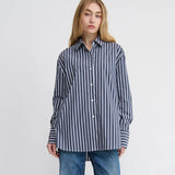 Florence Shirt - Navy/White Stripe