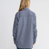 Florence Shirt - Navy/White Stripe