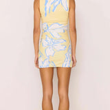 Esme Mini Dress - Lemon Floral