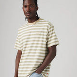 Red Tab Vintage Tee - Break Stripe Paloma