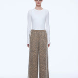 Myla Wide Leg Pant -Leopard