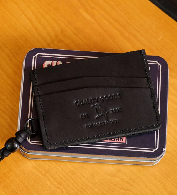 Marcus Card Holder - Raw Black