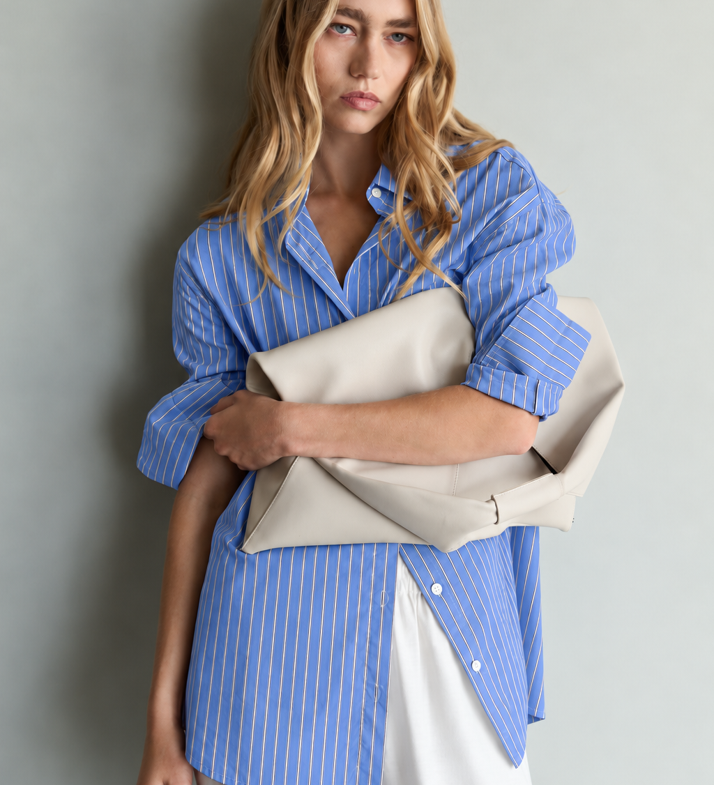 Florence Shirt - Sky Blue Stripes