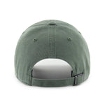Green cap with a reflective patch on a white background