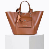 Note Leather Bag - Tan