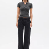 Oceane Top _ Dark Heather