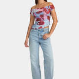 Pamela Shoulder Top - Patchwork Bouquet