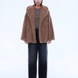 Quinn Faux Fur Robe - Brown
