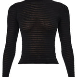 Edgar Ls Top - Black