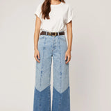 Studio Flare Chevron - Light Vintage Indigo