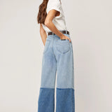 Studio Flare Chevron - Light Vintage Indigo